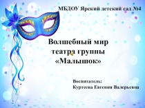 Презентация Волшебный мир театра