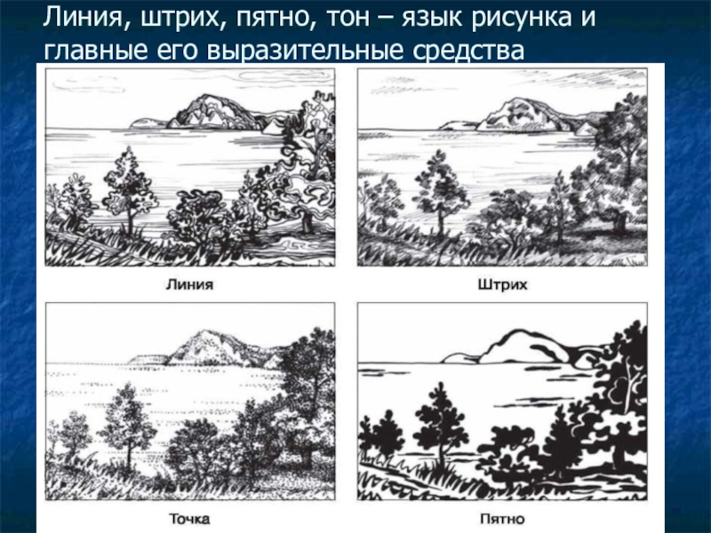 Изобразительные средства рисунка