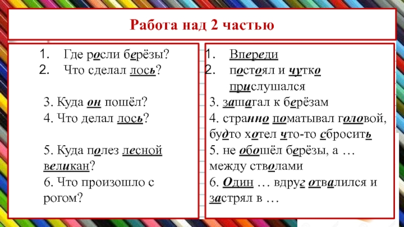 Русский язык 3 класс изложение лось презентация