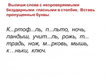 Презентация по русскому языку Мягкий знак на конце существительных после шипящих