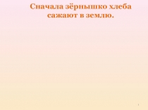 Презентация для дошкольниковХлеб всему голова