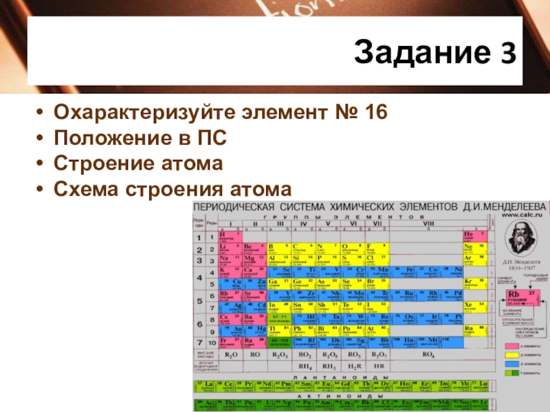 Периодический закон и строение атома 8 класс презентация