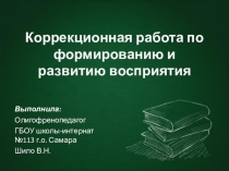 Презентация Коррекционная работа по развитию восприятия у детей