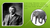 Презентация по литературному чтению 3 класс А.И.Куприн Девочка и слон.