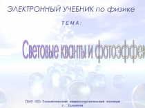 Световые кванты и фотоэффект