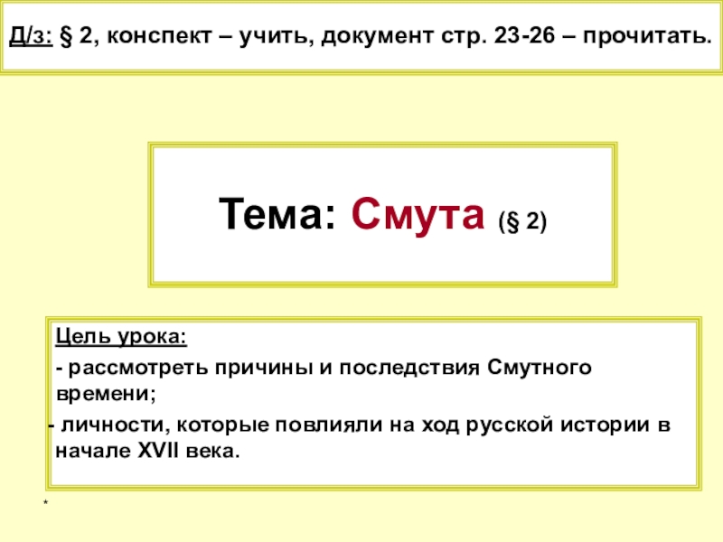 Тест по истории 7 смута