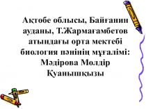 Биология пәнінен сабақ жоспары Жасыл балдырлар