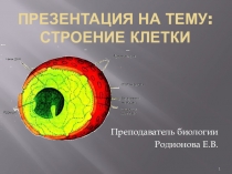 Презентация по биологии на тему: Строение клетки (10 класс)