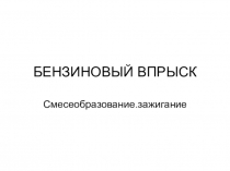 БЕНЗИНОВЫЙ ВПРЫСК