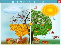 Интерактивный плакат по окружающему миру Времена года (1 класс)