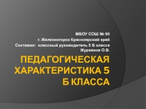 Педагогическая характеристика класса