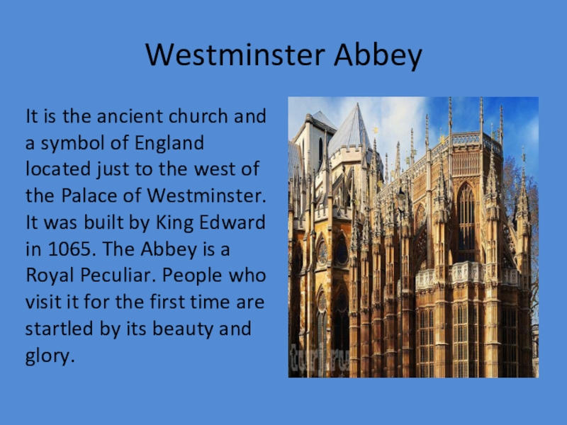 Westminster abbey презентация на английском