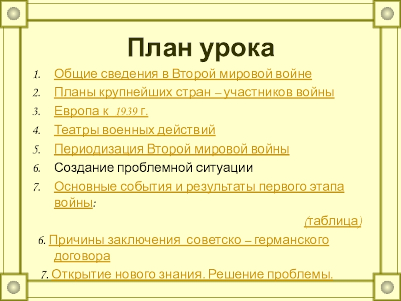 Планы участников второй мировой