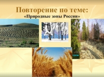 Презентация урока по теме Природные зоны России