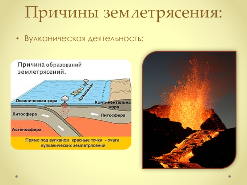 Виды землетрясений презентация