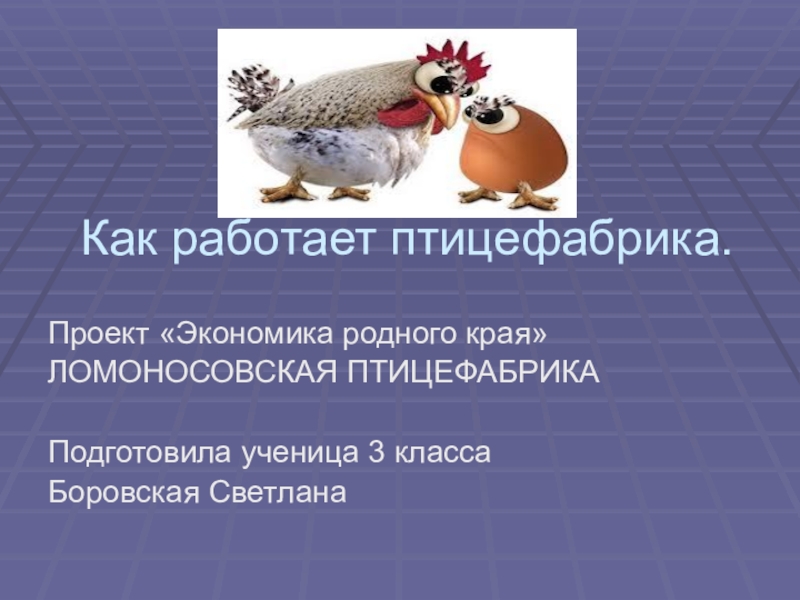 Проект по окружающему миру экономика родного края 3 класс готовый проект