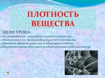 Презентация к уроку физики в 7 классе по теме Плотность вещества