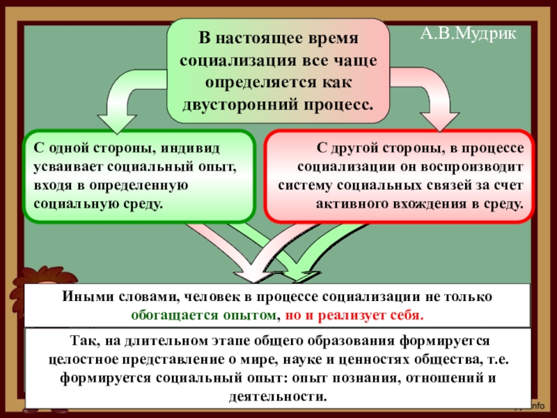 Воспитание и социализация презентация