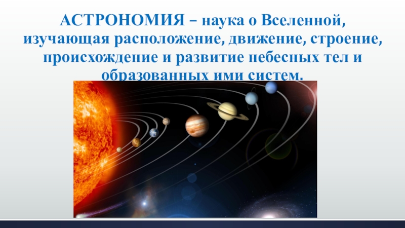 Презентация на тему астрономия 7 класс