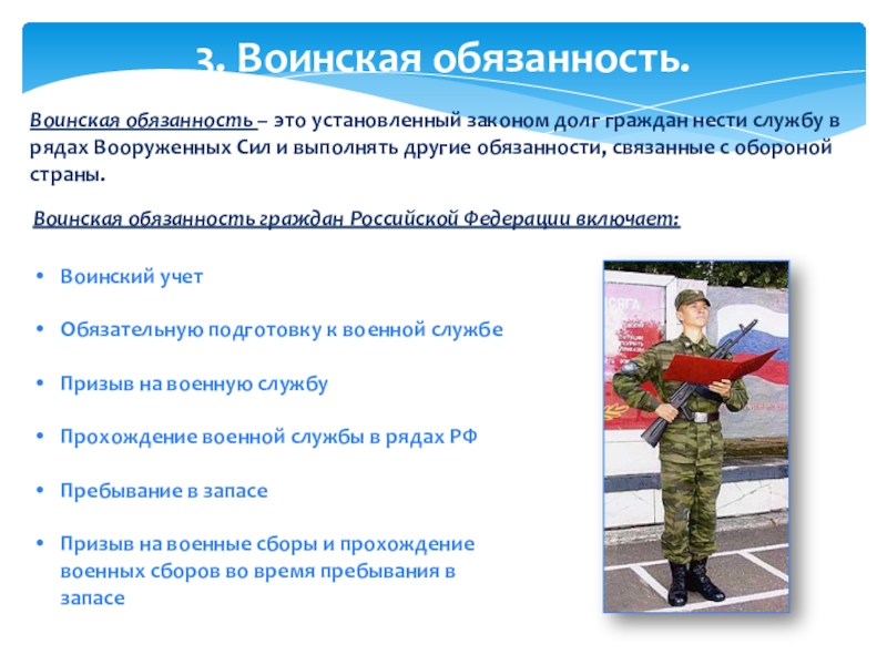 Военно обязанности военнослужащего