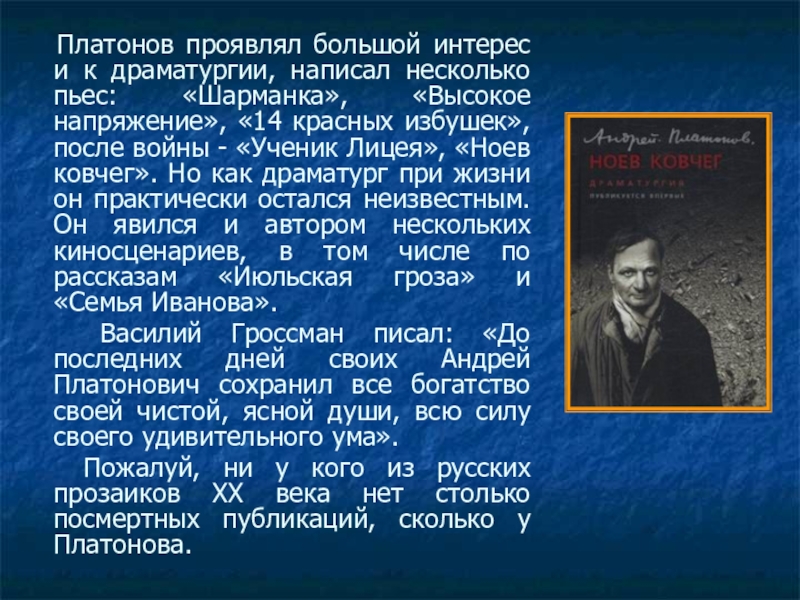 Июльская гроза платонов презентация