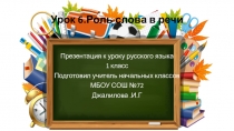 Презентация по русскому языку На тему Слова, слова 1 класс