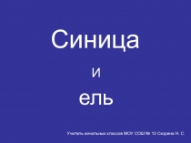 Презентация к уроку технологии Синица и ель (оригами)