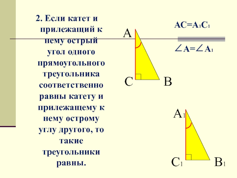 Прилежащему острому углу