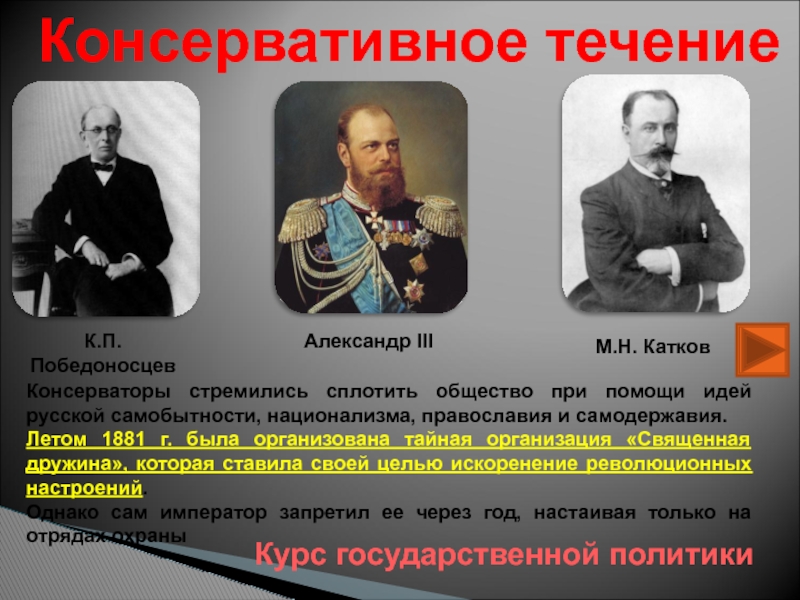 Консервативной политической. Победоносцев при Александре 2 деятель. Представители консерватизма в России при Александре 1. Александр 3 консерватор. Александр 2 консерватор.