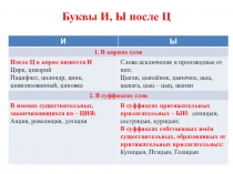 Презентация по русскому языку на тему Гласные после шипящих и ц