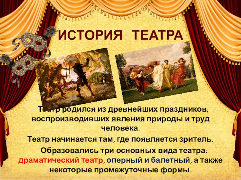 Литература и театр презентация