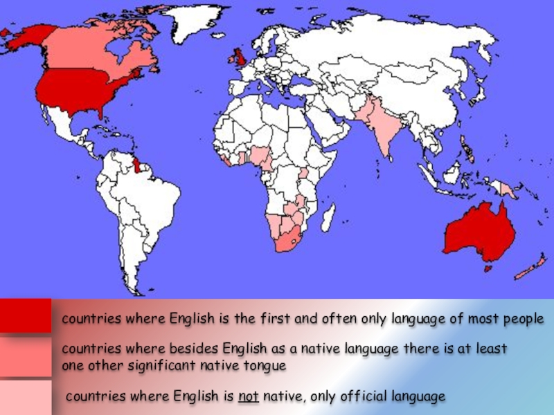 Английский язык в каких странах. Карта стран где говорят на английском языке. Карта со странами мира где говорят на английском языке. Страны говорящие на английском языке на карте мира. В каких странах говорят на английском языке карта.