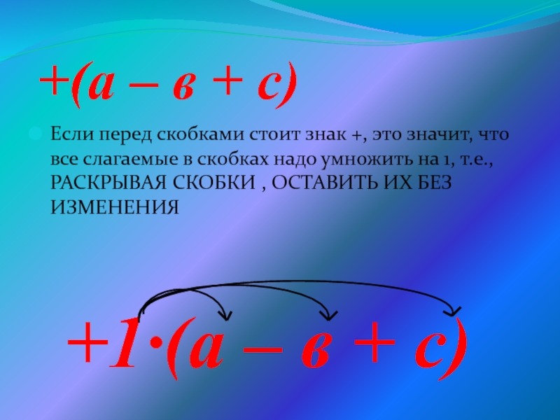 Математика 1 класс скобки презентация