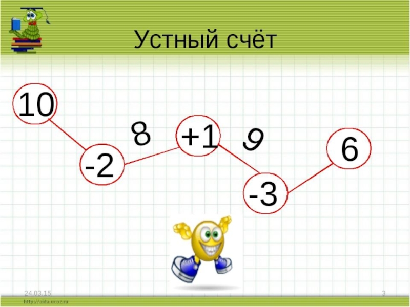 Презентация по математике счет устный 1 класс счет в пределах 10