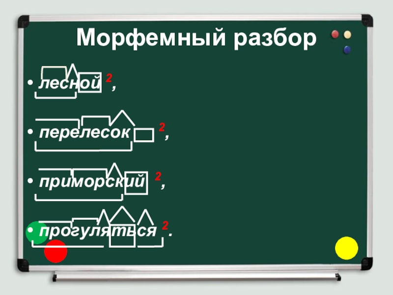 Морфемный разбор слова проект