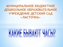 Презентация для детей дошкольного возраста Какие бывают час