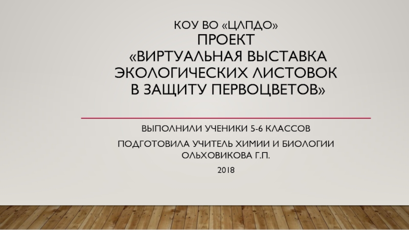 Проект выставки презентация