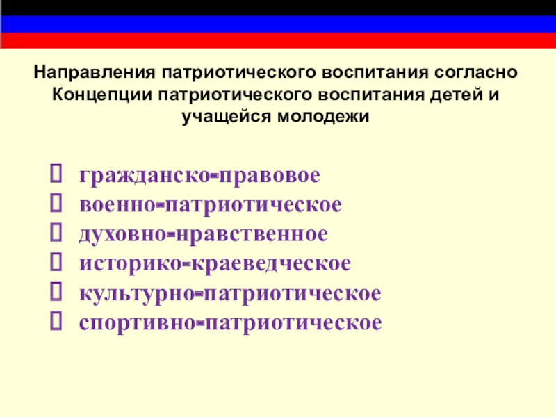 Региональный проект патриотическое воспитание