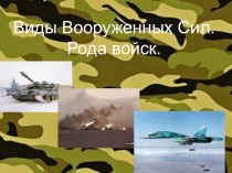 Презентация по ОБЖ: Виды вооруженных сил