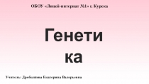 Презентация по биологии на тему Генетика (9 класс)