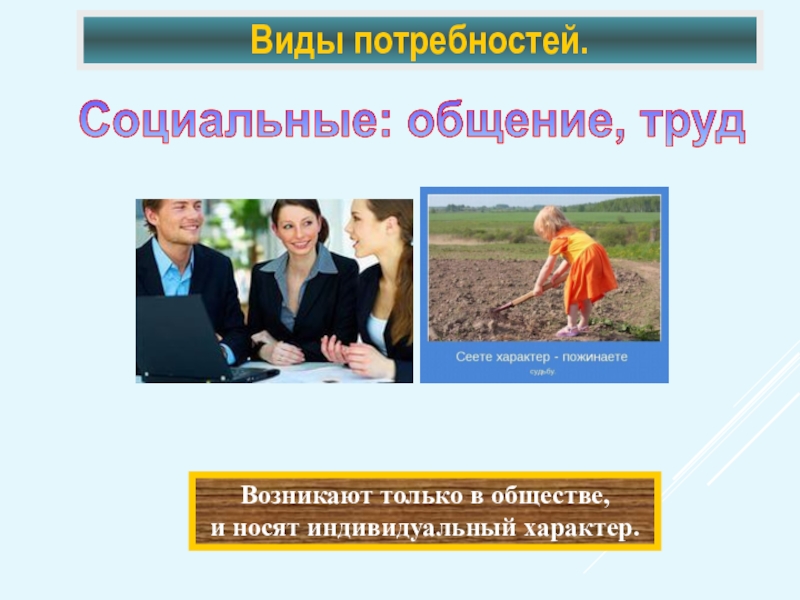 Труд общение. Индивидуальный характер потребностей. Виды потребностей в общении. Потребности в общении и труде. Социальные потребности человека 6 класс.