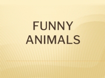 Презентация Забавные животные 4 кл.