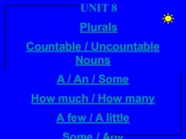 Презентация по английскому языку на темуСистематизация знаний по грамматике