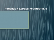 Презентация к уроку мир природы и человека на тему Домашние животные