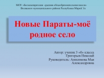 Новые Параты - моё родное село