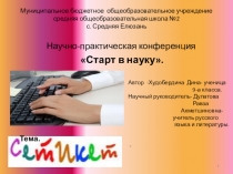 Исследовательская работа по русскому языку.  Сетикет