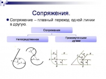 Презентация по ИГ: Сопряжения