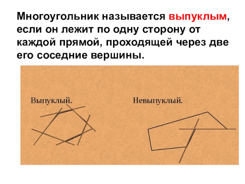 Какие углы называются углами выпуклого многоугольника. Многоугольник называется выпуклым. Многоугольник называется выпуклым если он лежит. Многоугольник выпуклый если. Многоугольник называется невыпуклым если.