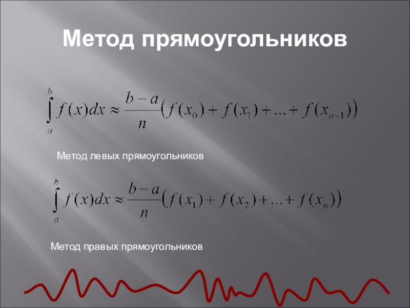 Левые прямоугольники. Метод правых прямоугольников формула. Метод средних прямоугольников для вычисления интегралов. Интеграл методом прямоугольников. Метод левых прямоугольников.