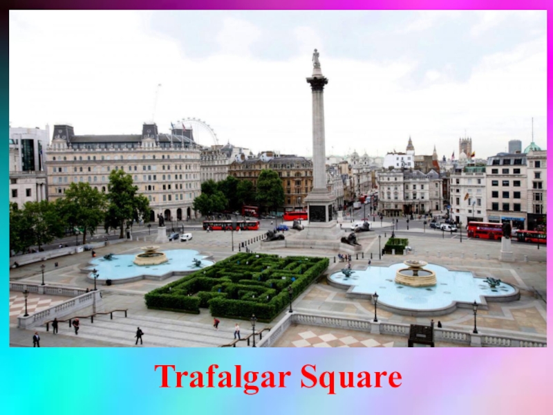 Trafalgar square in london презентация